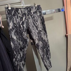 Calvin Klein Black and Gray Abstract Joggers-77